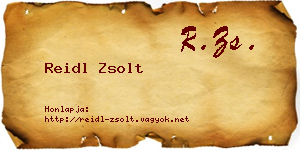 Reidl Zsolt névjegykártya